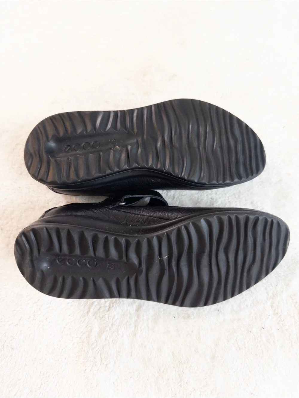 ECCO Black Leather Mary Jane Shoes Women’s Size 37 US 6.5/7 Comfort Flats